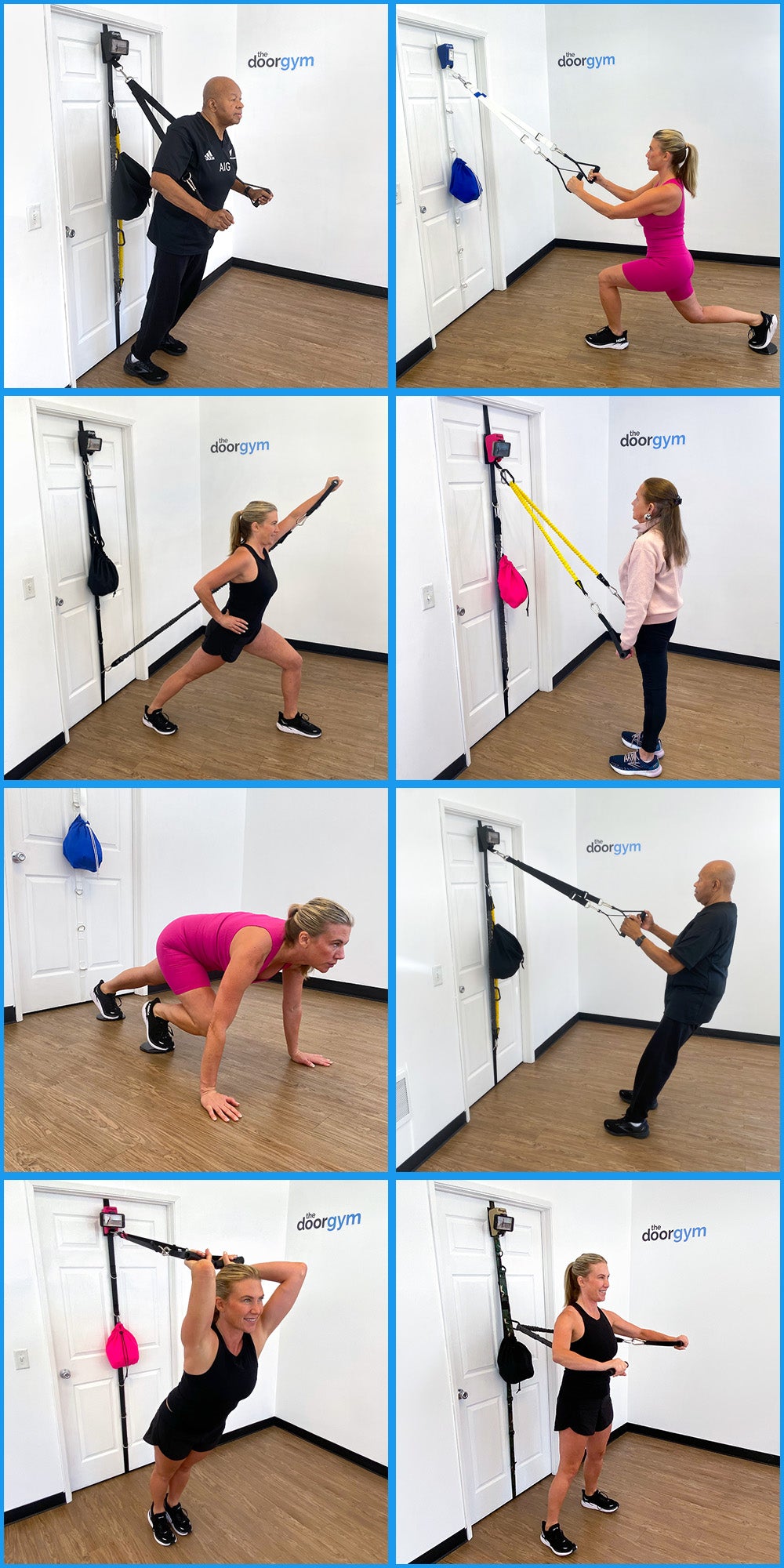 Circuit Training Rubber Bands Circuit Upper Body Exercises Using